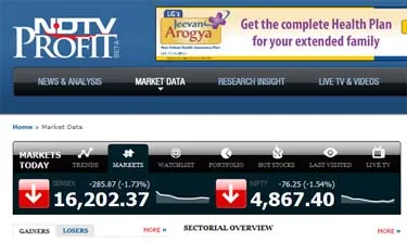 NDTVProfit.com launched in brand new avatar