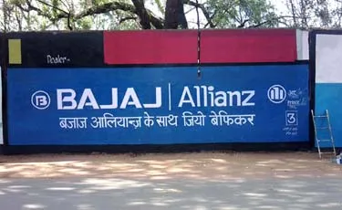 Bajaj Allianz reaches Hindi hinterland with wall campaign