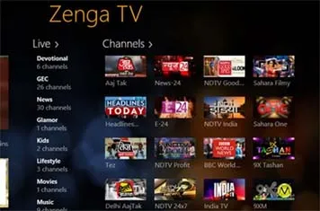 ZengaTV launches on Windows 8 platform