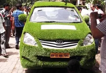 Godrej No.1 soap goes to town in turf-covered van