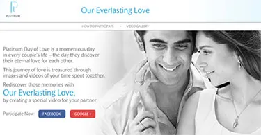 Platinum Guild India encourages couples to share their stories of everlasting love