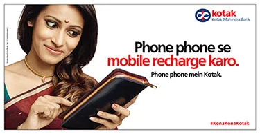 Kotak Mahindra Bank’s ad campaign says ‘Phone Phone Mein Kotak’
