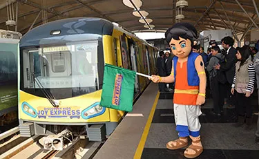 Discovery Kids’ Joy Express ride with Rapid Metro Gurgaon