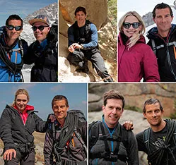 Bear Grylls takes Hollywood celebs on an adventure trip into the wild