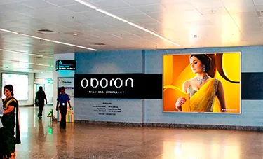 Abaran Jewellers does a wall wrap at Bengaluru Airport