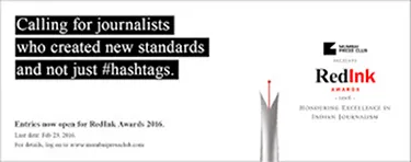 Mumbai Press Club announces Redink Awards
