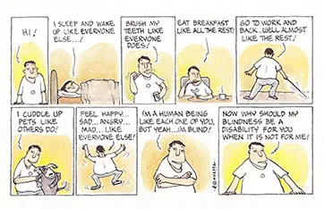 Mid-day launches comic strip on visual disability