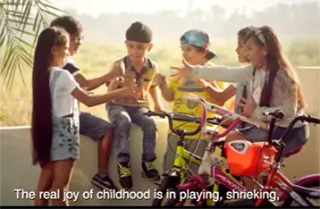 Good Knight urges children to go out and play and make real friends