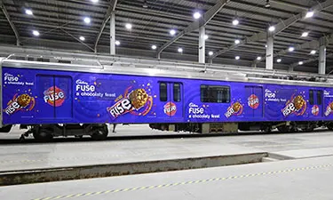 Posterscope India launches Cadbury’s Fuse as ‘metro’ train wrap