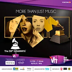 Catch the 59th Annual Grammy Awards, exclusively on Vh1