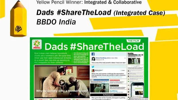 India wins 16 Pencils including a Yellow for BBDO’s Dads #ShareTheLoad