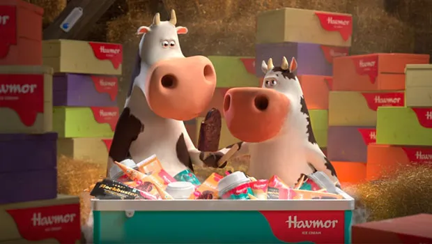 Havmor’s latest ad stars two cows savouring its milk ice cream