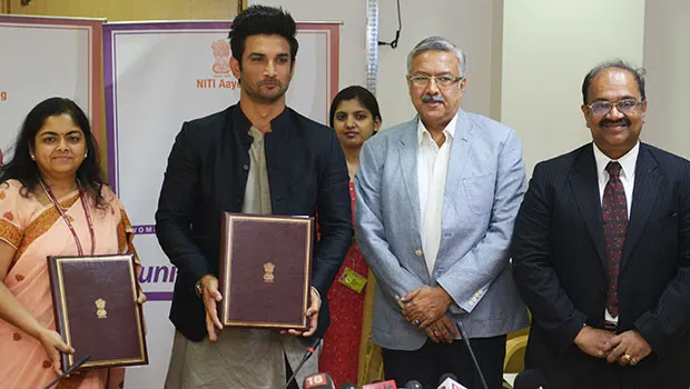 NITI Aayog signs Sushant Singh Rajput to promote Women Entrepreneurship Platform