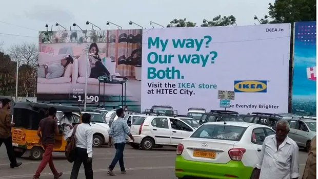 Kinetic paints Hyderabad with Ikea’s OOH ads