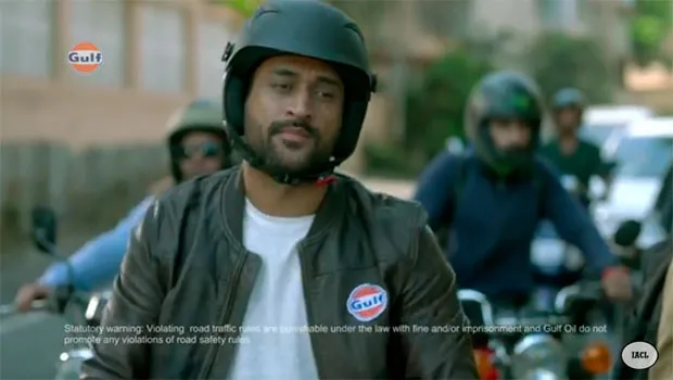 MS Dhoni, Gulf Oil bat for road safety in new spot 