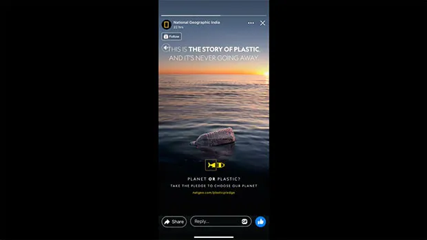 National Geographic’s striking digital message speaks on urgent need to end plastic pollution