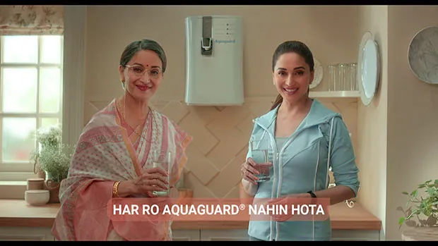 Aquaguard’s ‘Har Water Purifier Aquaguard Nahi Hota’ campaign has Madhuri Dixit in a double role