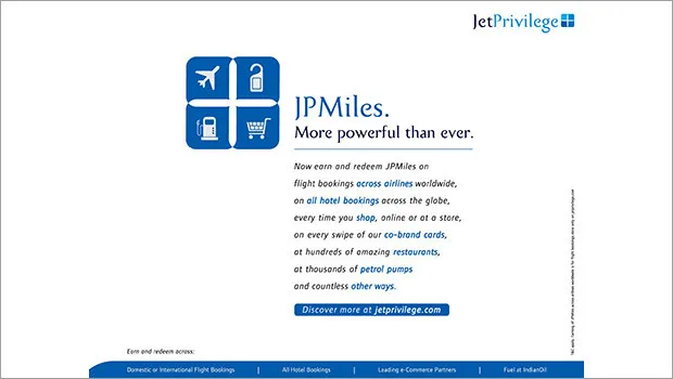 ‘JPMiles more powerful than ever’, says new integrated campaign by JetPrivilege