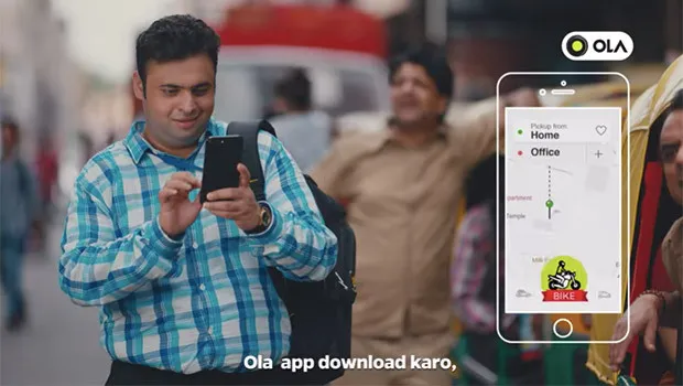 Ola pitches simplicity and convenience of Ola Bike rides to everyday consumers