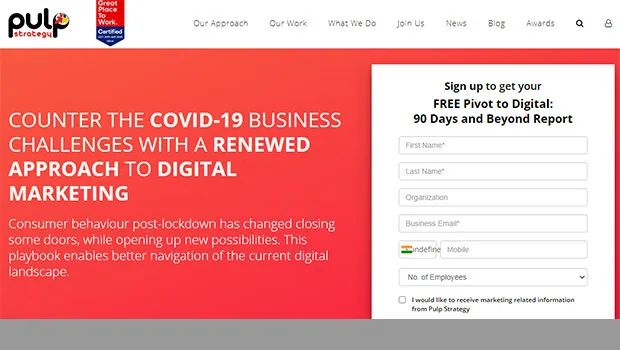 Pulp Strategy launches ‘Pivot to Digital: 90 Days and Beyond Report’ to help marketers after lockdown 