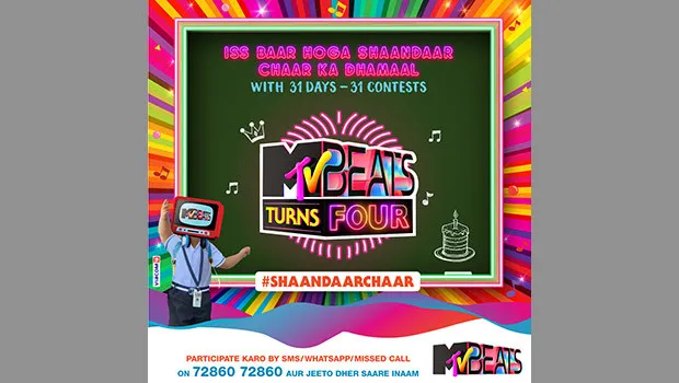 MTV Beats celebrating fourth anniversary this December with #ShandaarChaar campaign