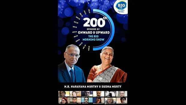 Big FM’s ‘Onward & Upward - The Big Morning Show’ hits a double century, welcomes Narayana Murthy, Sudha Murty as guest speakers 
