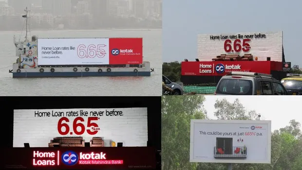 Kotak Mahindra Bank conducts OOH campaign across metro cities to publicise its limited 6.65% home loan rate