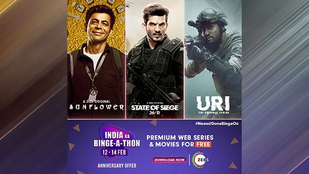 Zee5 to celebrate its 4-year anniversary with ‘Zee5 Binge-a-thon’