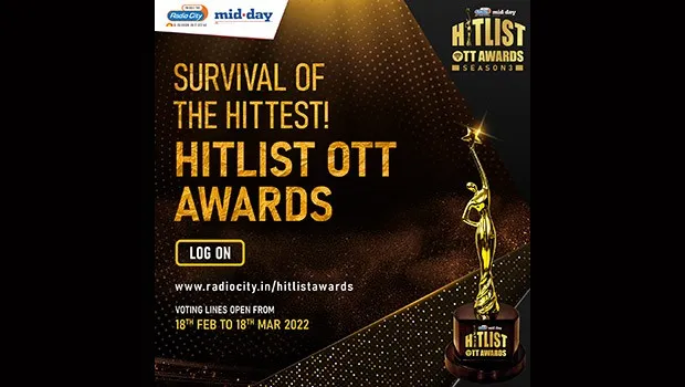 Radio City & Mid-day announce launch of ‘Hitlist OTT Awards: Season 3’
