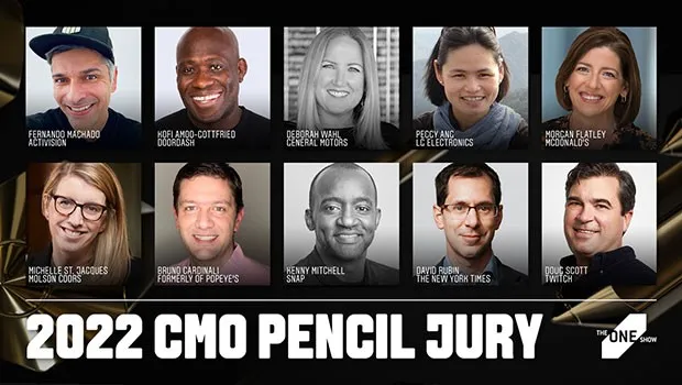 Jury panel of leading marketers to select the One Show CMO Pencil 2022 winner