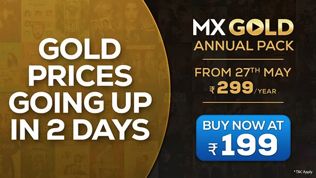 MX Player’s SVOD service MX Gold to be available at Rs 299 from May 27