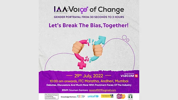 IAA to host ‘Voice Of Change’ summit on gender sensitisation in media