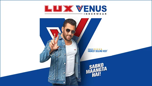 Lux Industries rolls out ‘Sabko Maangta Hai’ campaign featuring Salman Khan for its ‘Venus’ brand