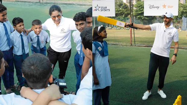 Disney Star makes Harbhajan Singh and Mithali Raj play cricket with school children in Dharavi