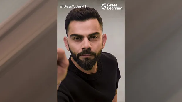 Virat Kohli features in Great Learning’s #ItPaysToUpskill digital campaign
