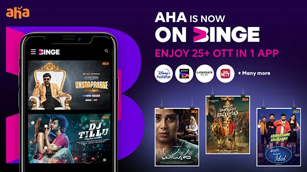 aha to now be available on Tata Play Binge