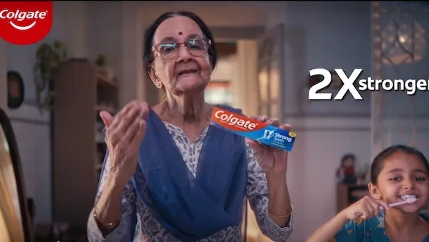 Colgate’s latest ad features a “Toothless Granny” promoting Colgate strong teeth