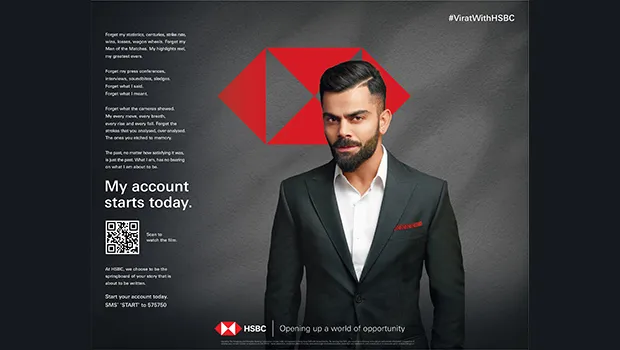 Virat Kohli features in HSBC India’s new campaign “My Account Starts Today”