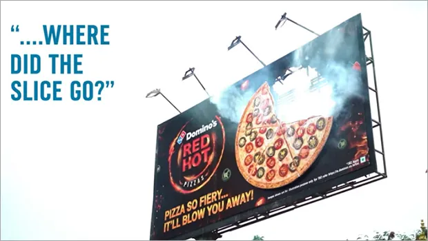 Domino's sets Pizza billboard on fire to introduce its latest spicy pizza range