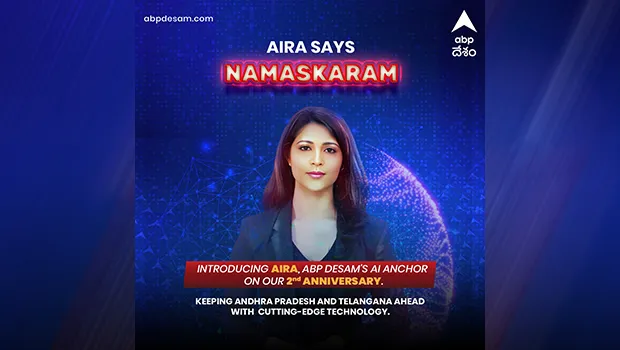 ABP Network unveils AI anchor 'Aira' for its Telugu news platform
