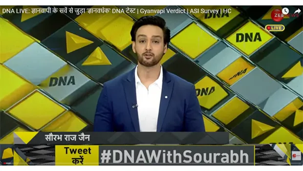 ‘Back with a Bang!’ says Zee News on the revamp of its primetime show “DNA”