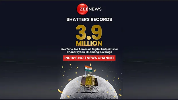 3.9 mn viewers watched Chandrayaan-3 landing coverage on our digital platforms: Zee News