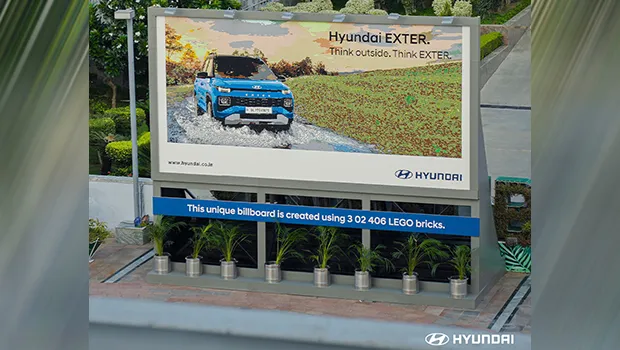 Hyundai Exter features in outdoor Lego installation by Innocean India