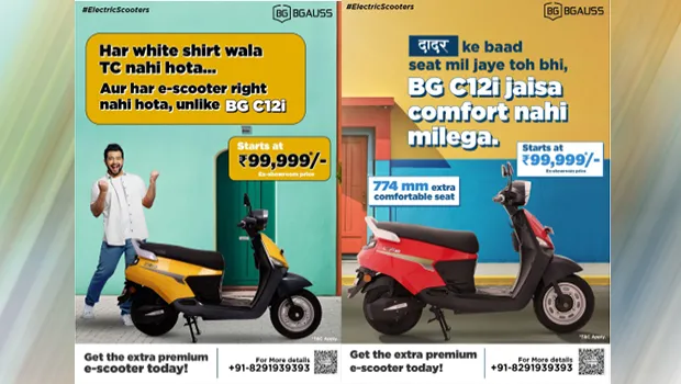Electric scooter brand BGauss brings smiles to faces of Mumbai local train passengers