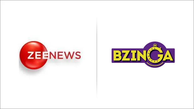Zee News and Bzinga collaborate to bring interactive quiz experience to viewers