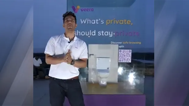 Veera Browser installs see-through toilet to emphasise the importance of privacy