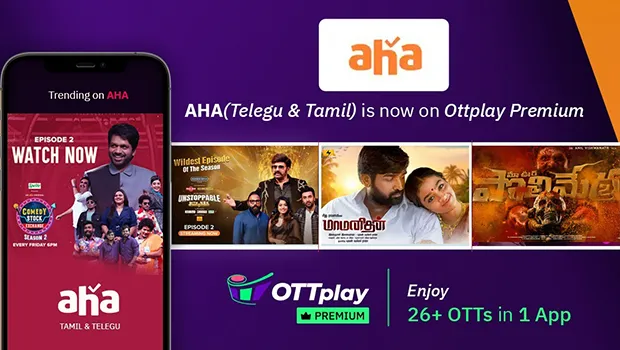 OTTplay adds aha to its premium content lineup