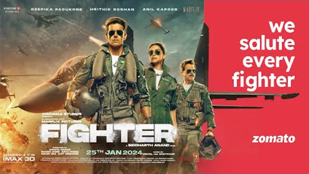 Zomato makes it to silver screens through its integration with ‘Fighter’
