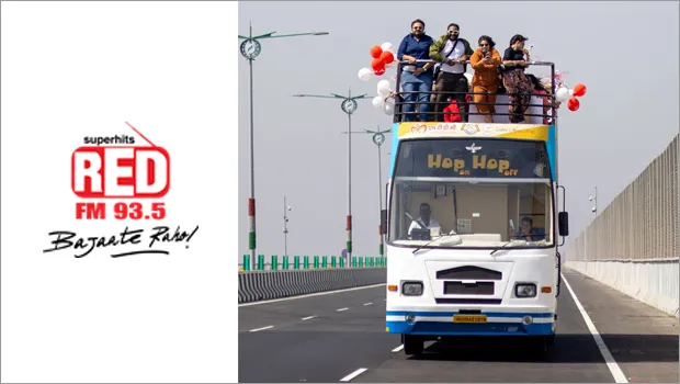 Red FM’s “Red on Wheels” does live broadcast from open bus for World Radio Day